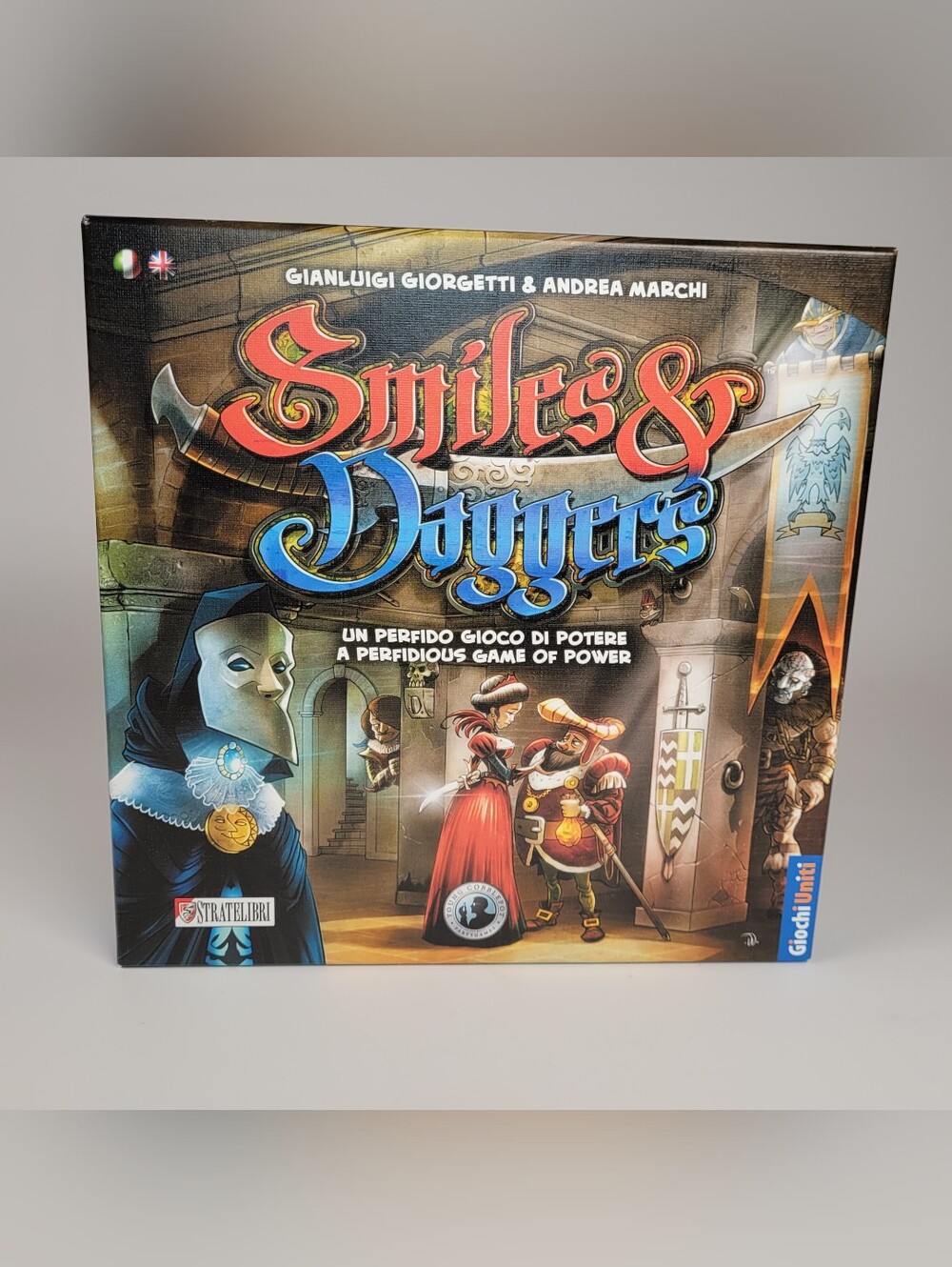 Smiles And Daggers Card Game Stratelibri Giochi Uniti NEW Open Box
